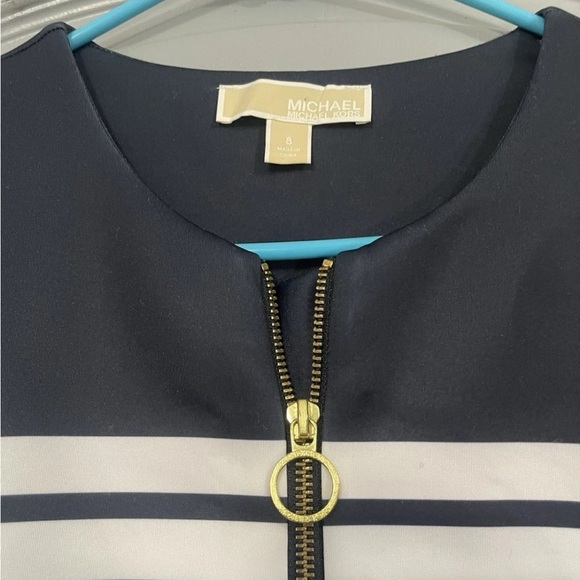 Navy and White Striped Skirt Michael Kors - Picture 4 of 4